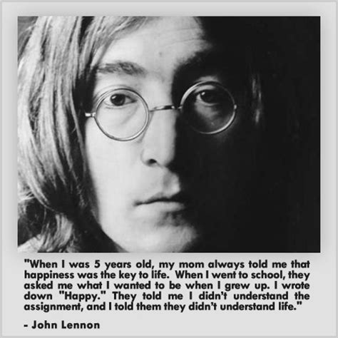 John Lennon Happiness Quote - Motivating Memes