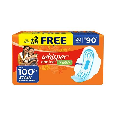 Whisper Choice Wings Regular Sanitary Pads at Rs 99/packet in Ganjam ...