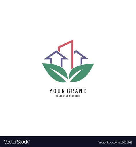 Green home logo Royalty Free Vector Image - VectorStock