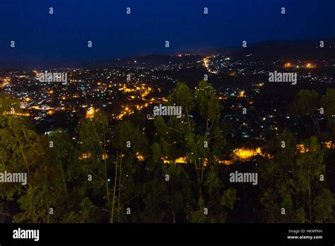 Night view of illuminated Gondar, Ethiopia Stock Photo - Alamy