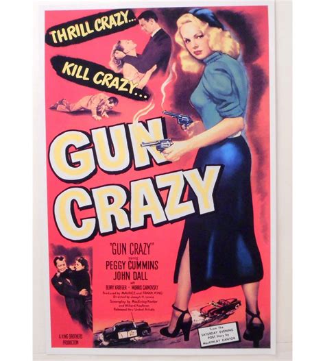 GUN CRAZY MOVIE POSTER PRINT APPROX. 11" X 17"