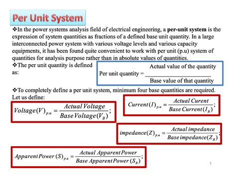 1588942303 per unit system - Power System Engineering 1 - Studocu