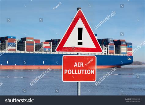 Air Pollution Warning Sign Front Huge Stock Photo 1918008782 | Shutterstock