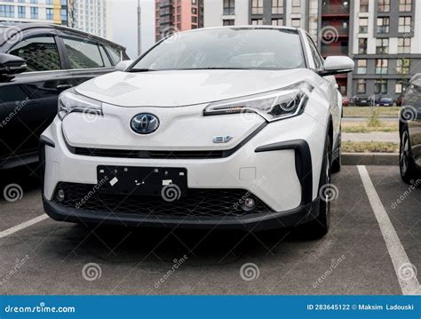 New Toyota C-HR EV editorial photography. Image of battery - 283645122