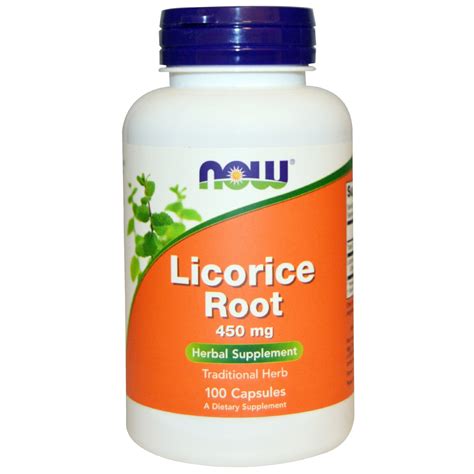 Now Foods, Licorice Root, 450 mg, 100 Capsules - iHerb.com