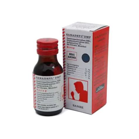 SANADRYL DMP SIRUP 60 ML - Kegunaan, Efek Samping, Dosis dan Aturan Pakai - Halodoc