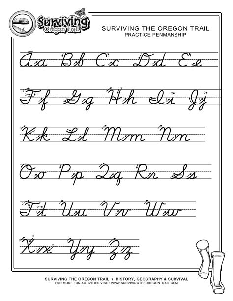 Penmanship Worksheet 2 | Home Schooling | Cursive Handwriting - Cursive Letters Worksheet ...