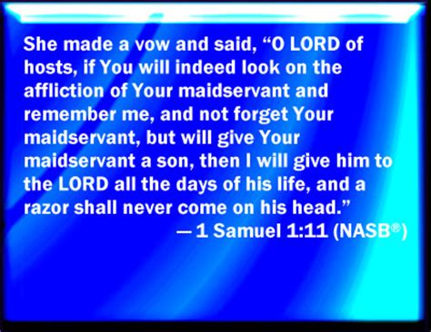 Bible Verse Powerpoint Slides for 1 Samuel 1:11