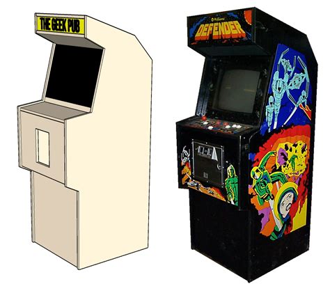 Defender Arcade Cabinet Plans - The Geek Pub