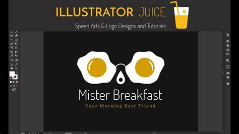 Mister Breakfast Logo design Tutorial Step By Step with Illustrator CC 2017 - YouTube