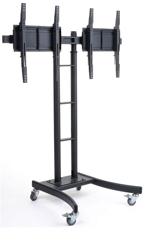 Dual Monitor Stand | Tilt & Width Adjusts that Fits 32"-65" Scr