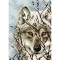 Dimensions Wolf Christmas Cross Stitch Kit - Stitcher