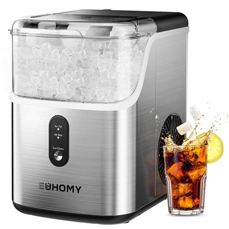 EUHOMY Nugget Ice Makers Countertop, Pebble Ice Maker Machine with ...