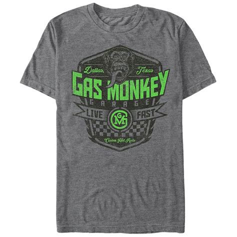 Gas Monkey Garage Monkey Brand Gray T-Shirt