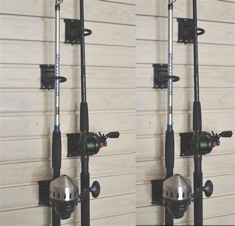 Slatwall Fishing Rod Holder - PACK OF FOUR (Holds 4 Rods)