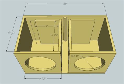 Subwoofer box design, Subwoofer box, Diy subwoofer box