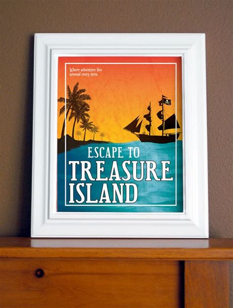 Treasure Island Travel Poster 16x20 | Etsy