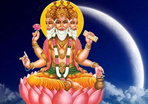 vishnu - What Tilak or Namam does Lord Brahma have on His forehead ...