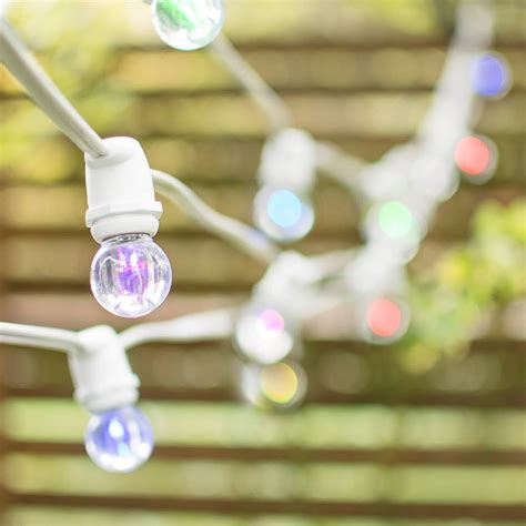 Commercial String Lights Commercial LED Globe String Lights 100Ft White ...