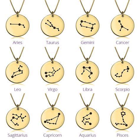 Zodiac Constellation Necklace