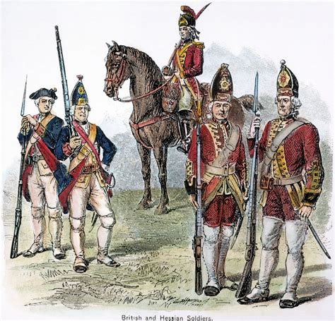 British & Hessian Soldiers. /Nbritish And Hessian Soldiers Of The American Revolutionary War ...