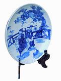 Chinese Blue & White Porcelain Elders Kids Theme Charger Plate cs2170S – Golden Lotus Antiques