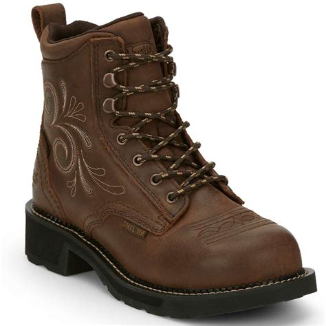 Justin Women's Katerina 6" Waterproof EH Steel Toe Boots