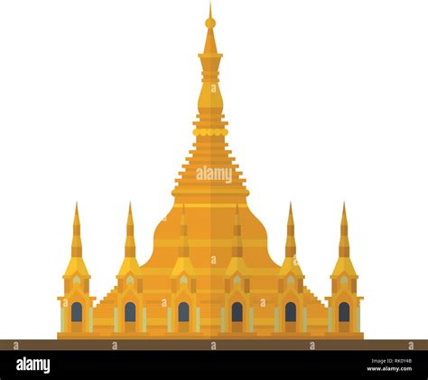 The golden pagoda Stock Vector Images - Alamy