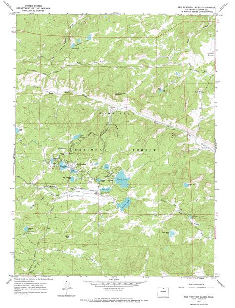 Red Feather Lakes topographic map, CO - USGS Topo Quad 40105g5