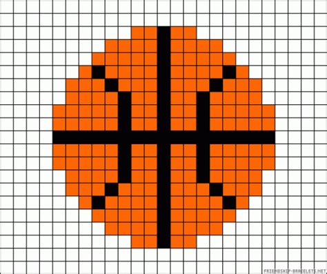 Basketball perler bead pattern #basketball #basketball #ideas | Perler ...