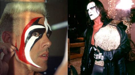 Why did Sting start using paint on his face?