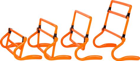 Set of 5 Adjustable Speed Training Hurdles By Trademark Innovations (Orange) - Walmart.com ...