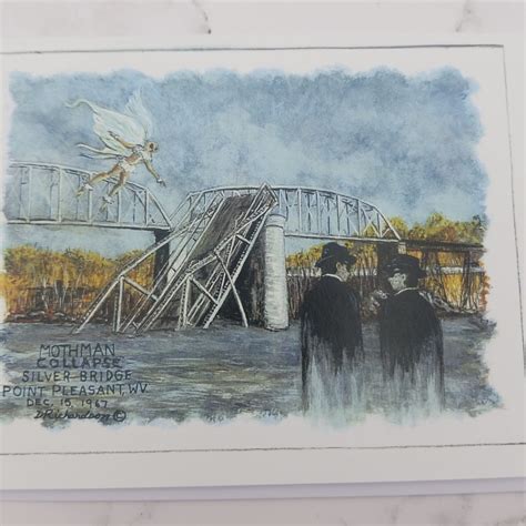 Mothman Bridge Collapse Art Print – The Red Caboose