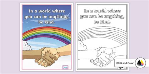 In a World Where You Can Be Anything, Be Kind Poster