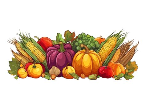 Harvest Feast Illustration Autumn Harvest Feast Illustration Fall ...