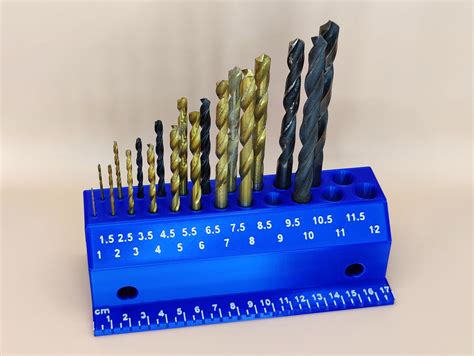 Drill Bits Holder (v2) by PhilippHee | Download free STL model | Printables.com