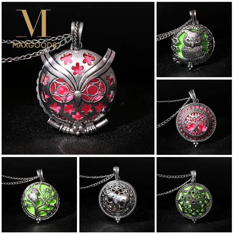 1pc Aroma Open Antique Vintage Locket Pendant Perfume Essential Oil ...