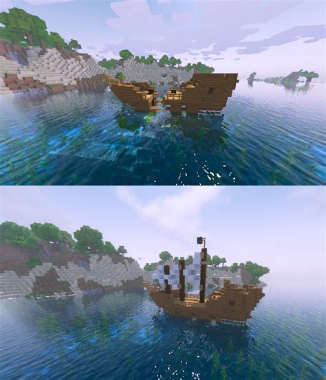 How To Make A Sunken Ship Minecraft