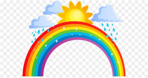 Rainbow Clip art - Rainbow Sun and Clouds PNG Transparent Clip Art ...