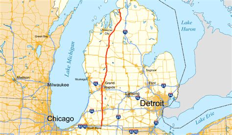 Map Of Us 131 In Michigan | map of interstate