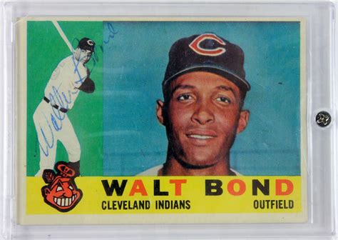 Lot Detail - Walt Bond Signed 1960 Topps Baseball Card (PSA/DNA)