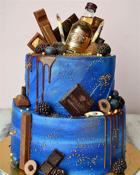 Elegant Birthday Cakes, Birthday Cakes For Men, Diy Birthday Gifts For Him, Candy Birthday Cakes ...