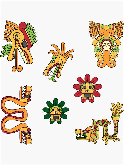 Aztec Symbols Stock Vector Sahuad 12243344