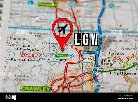 Gatwick airport map hi-res stock photography and images - Alamy