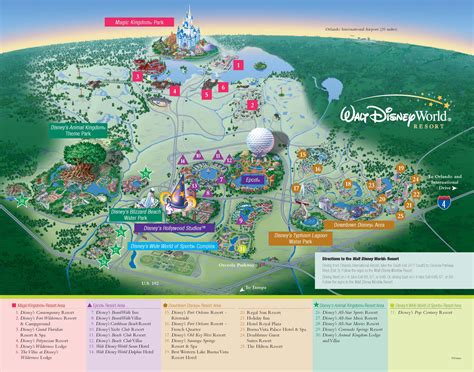 Printable Walt Disney World Map – Printable Map of The United States