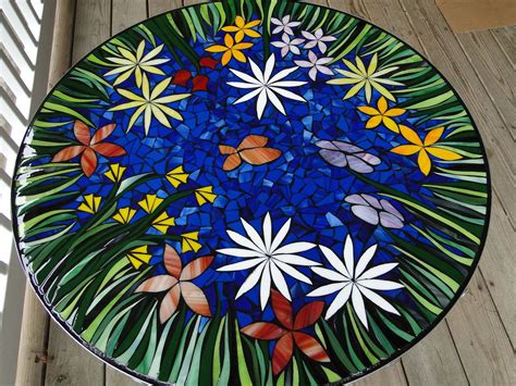 Items similar to Mosaic Table Stained Glass Custom made to order ...