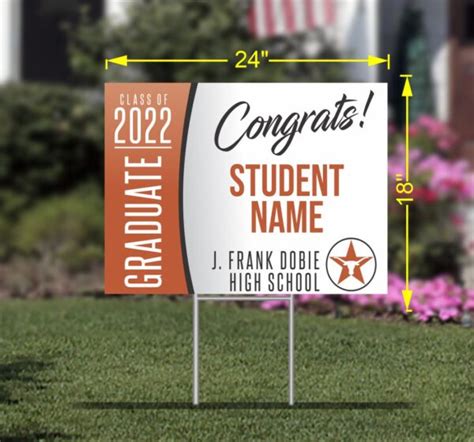 Honor our Seniors 2 | Dobie | High School Graduation Yard Sign | SignWay