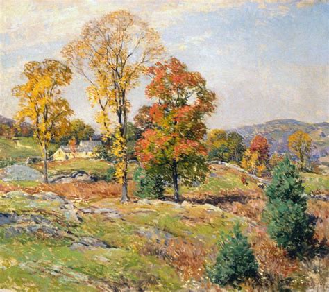 "The Approaching Festival," Willard Leroy Metcalf, 1922, oil on canvas, 29 x 33 1/4", Ruth ...