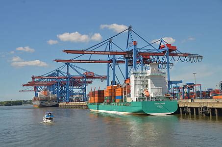 Free photo: container, marco polo, freighter, burchardkai, terminal, cargo, crane | Hippopx