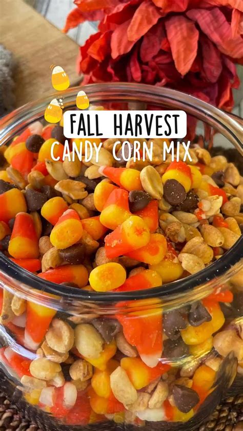 Fall Harvest Candy Corn Mix | Fall fun food, Fall snacks, Fall snack mixes